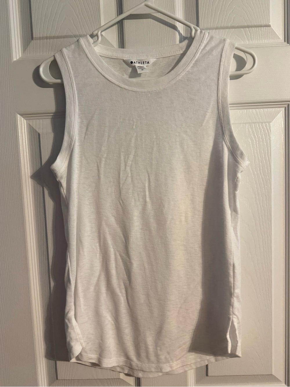 Athleta White Sleeveless Tank Top Women’s Size Medium